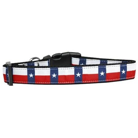 UNCONDITIONAL LOVE Texas Flag Nylon Dog Collar Medium UN847558